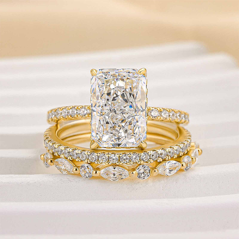 3PC Wedding Ring Set | Elegant Bridal Set Rings