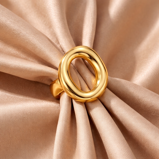 Vina Melted Gold Ring