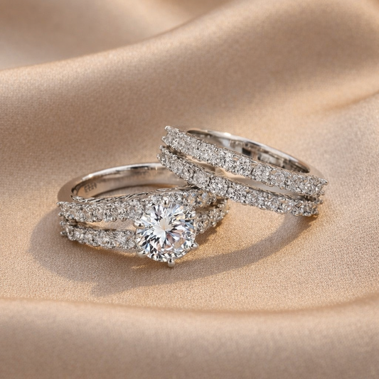 Eternal Radiance | Gold Ring Set for Women