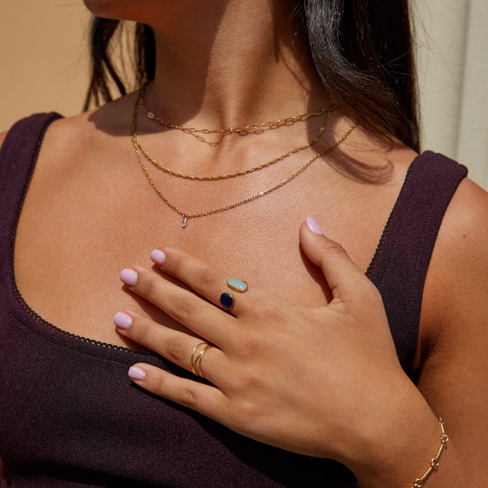 Double Stone Wrap Ring