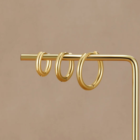 Gold Trio Mini Hoop Set