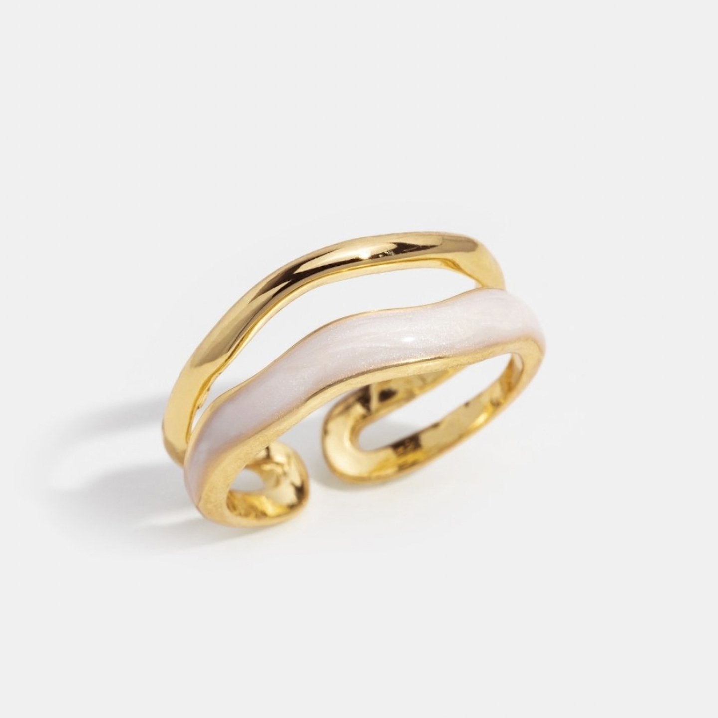 Double Layered Gold Ring