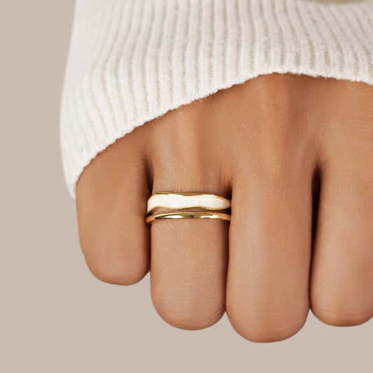Double Layered Gold Ring
