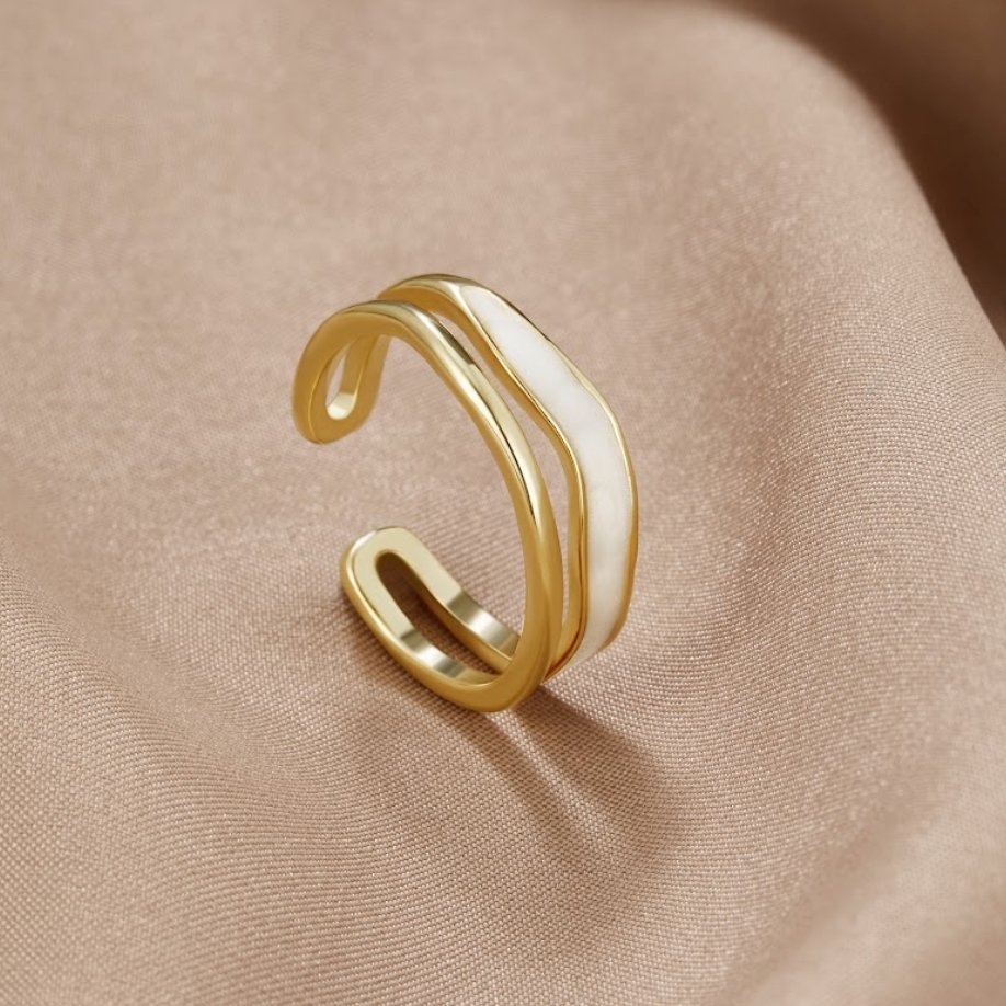 Double Layered Gold Ring