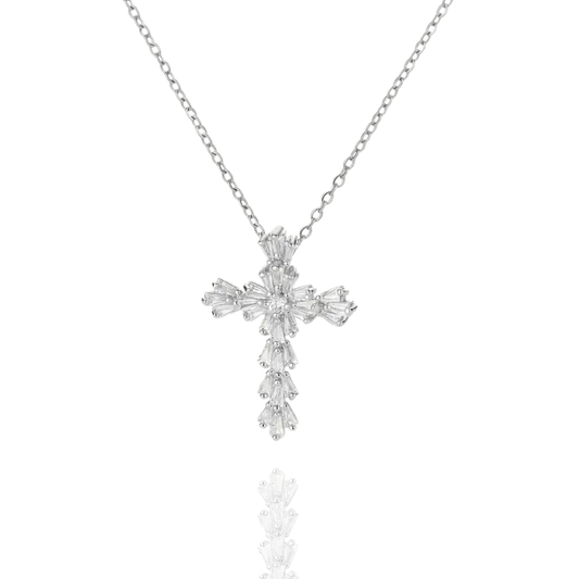 Blooming Cross Necklace