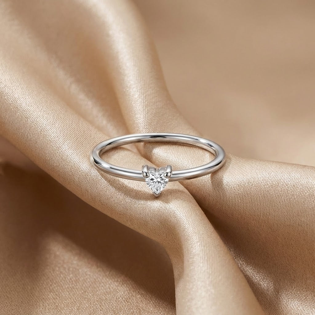 'Small Love' Crystal Heart Ring